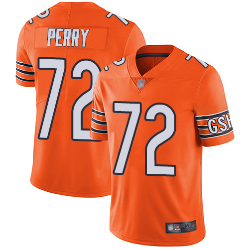 Chicago Bears Limited Orange Men William Perry Alternate Jersey NFL Football 72 Vapor Untouchable